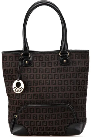 Fendi 2000-2010 Zucchino Canvas Chef Shopping Tote Bag