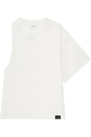 Courrèges Asymmetrisches T-Shirt aus Scuba-Jersey
