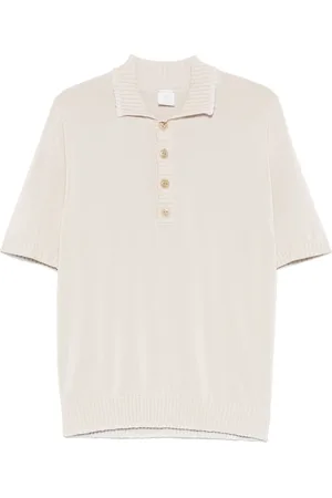 ELEVENTY Poloshirt mit bestickten Kanten