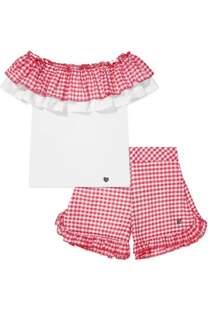 MONNALISA Shorts-Set mit Vichy-Karo
