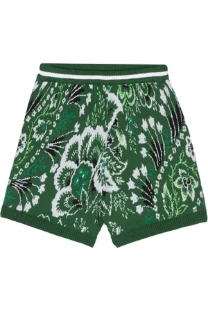 Etro Gestrickte Shorts mit Blumenmuster