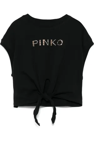 Pinko T-Shirt mit Logo-Applikation