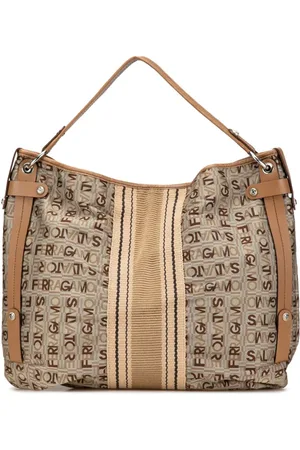 Salvatore Ferragamo 2021 Schultertasche aus Canvas mit Print
