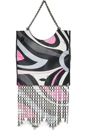 Puccini Schultertasche mit Marmo-Print