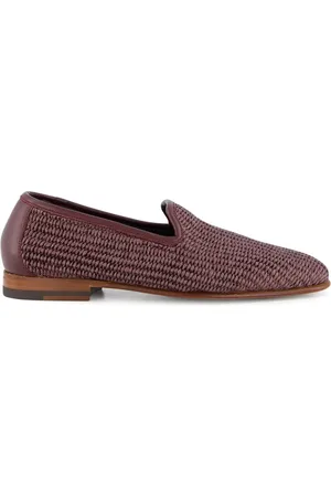 Manolo Blahnik Loafer aus Raffiabast