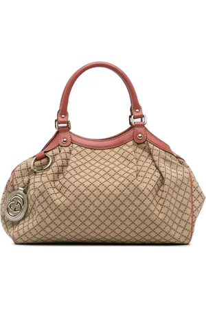 Gucci 2000-2015 mittelgroße Diamante Sukey Tote Bag aus Canvas