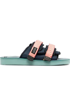 SUICOKE Moto Jacquard-Sandalen mit Klettverschluss