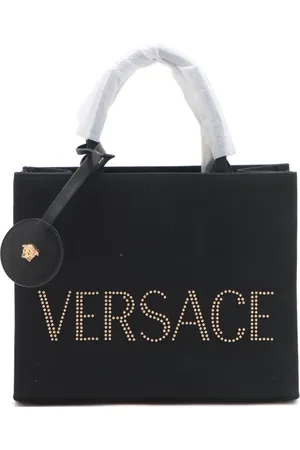VERSACE 2020-2024 Tote Bag aus Canvas mit Logo