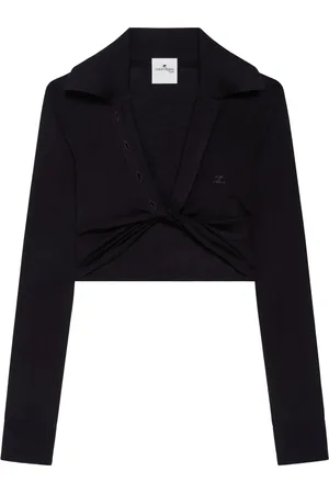 Courrèges Cropped-Pullover mit Knoten