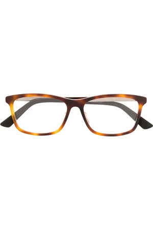 Gucci Eckige Brille in Schildpattoptik