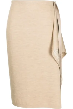 Fendi Asymmetrischer Wickelrock