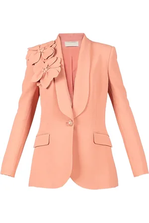 Elie saab Blazer mit Blumenapplikation