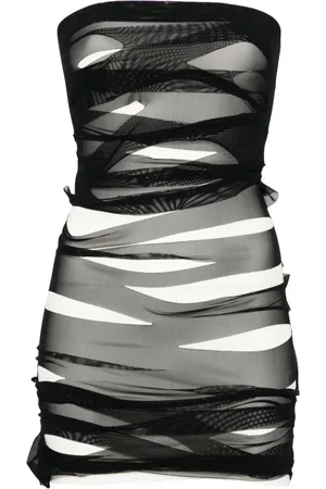 Maison Margiela Minikleid im Distressed-Look