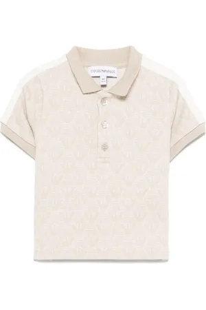 Emporio Armani Poloshirt mit Jacquard-Logo