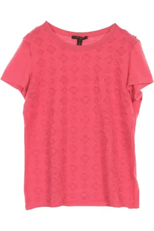 LOUIS VUITTON 2000s T-Shirt mit Monogramm-Spitze
