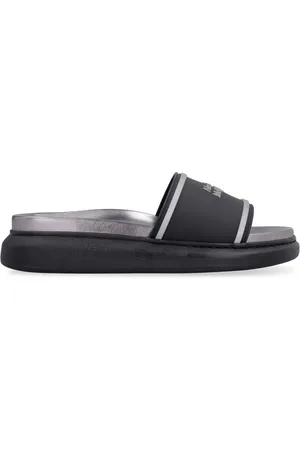 Alexander McQueen Pantoletten mit Logo