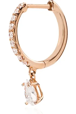 Anita 18kt Rotgoldcreole mit Diamanten