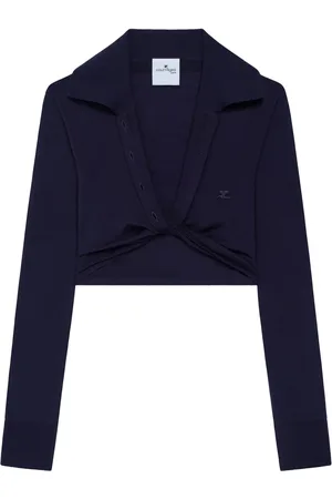 Courrèges Cropped-Pullover mit Knoten