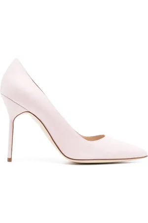 Manolo Blahnik Pumps aus Leinen 105mm
