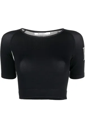 Rhude Cropped-T-Shirt mit Logo-Print