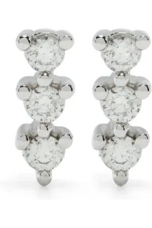 Dana Rebecca Designs 14kt Weißgoldohrstecker mit Diamant