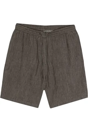 Emporio Armani Shorts aus Leinen mit Kordelzug