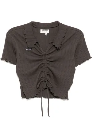 Musium Div. Geripptes T-Shirt