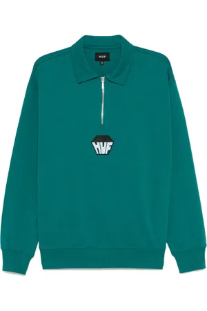 Huf Big Block Poloshirt mit kurzem Reißverschluss