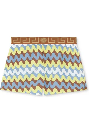 VERSACE Wave Greca Border Badeshorts