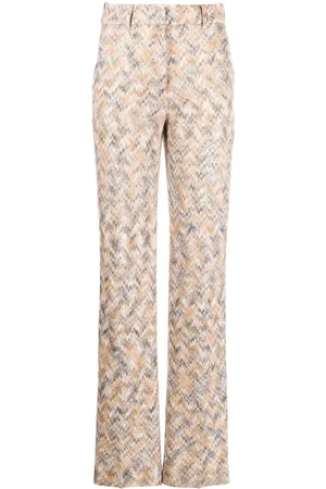 Missoni Hose mit geradem Bein aus Zickzack-Strick