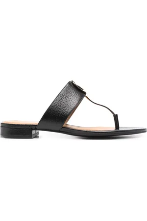 Emporio Armani Sandalen mit Logo-Schild