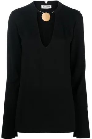 Jil Sander Gestricktes Oberteil mit Medaillon