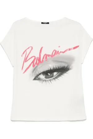 Balmain T-Shirt mit Augen-Print