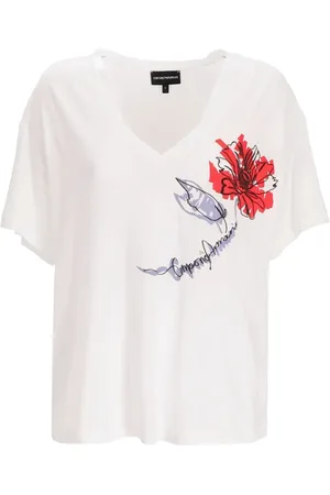 Emporio Armani Oberteil mit Blumen-Print