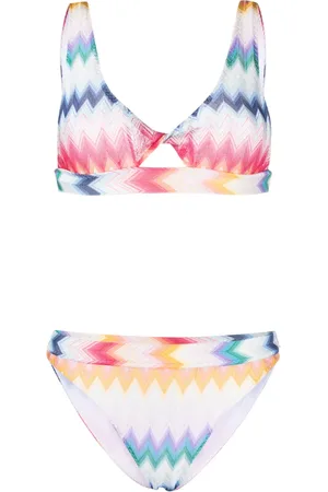 Missoni Bikini aus Lurex mit Zickzackmuster