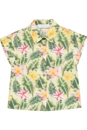 Roberto Cavalli Hemd mit Blatt-Print
