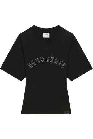 Courrèges T-Shirt mit Logo-Print