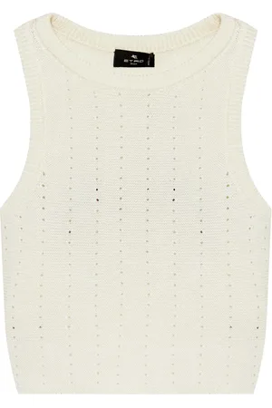 Etro Cropped-Top mit Lochmuster