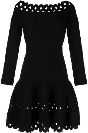 Emporio Armani Perforiertes Midikleid