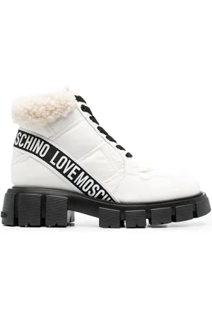 Moschino Schnürstiefel mit Logo