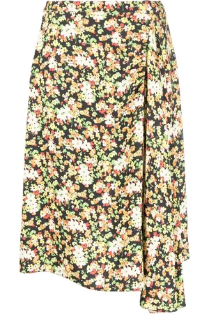 Marni A-Linien-Rock mit Blumen-Print