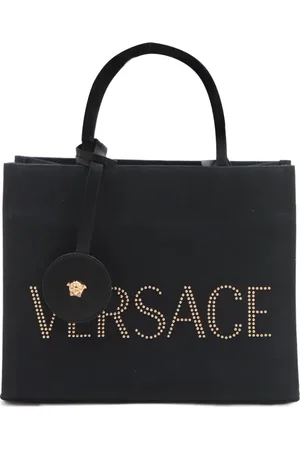 VERSACE 2020-2024 Tote Bag aus Canvas mit Logo