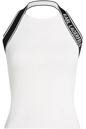 Karl Lagerfeld Jacquard-T-Shirt mit Logo