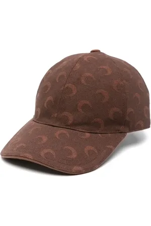Marine Serre Twill-Baseballkappe aus Moon-Jacquard