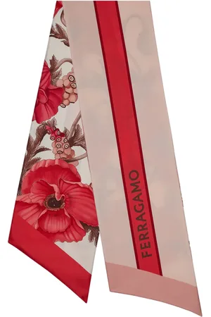 Salvatore Ferragamo Seidenschal mit Blumen-Print