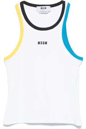 Msgm Tanktop mit Logo-Stickerei