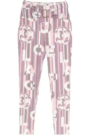 CHANEL 1986-1988 gestreifte Stretchhose