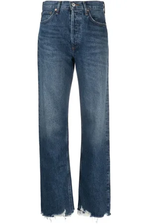 AGOLDE Gerade Jeans im Distressed-Look