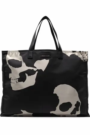 Alexander McQueen Shopper mit Totenkopf-Print