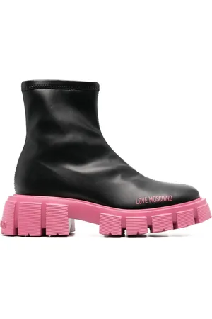 Moschino Stiefeletten mit Profilsohle 50mm
